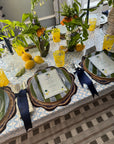 Green Wiggle Linen Napkins