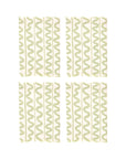 Green Wiggle Linen Napkins