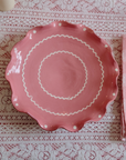 Pink – Large Ripple Serving Plate (25cm)