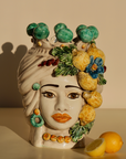 Lemon Sicilian Head Vase, XL