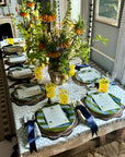 Green Wiggle Linen Napkins