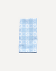 Blue Alpine Chalet Cotton Gingham Napkin, Set of 4, Italian Cotton, 50x50cm