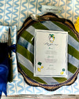 Blue Wiggle Linen Napkins, Set of 4-3