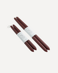 Burgundy Handmade Beeswax Candle, Small