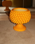 Handmade Ceramic Pine Cone Pedestal Planter Vase - Yellow