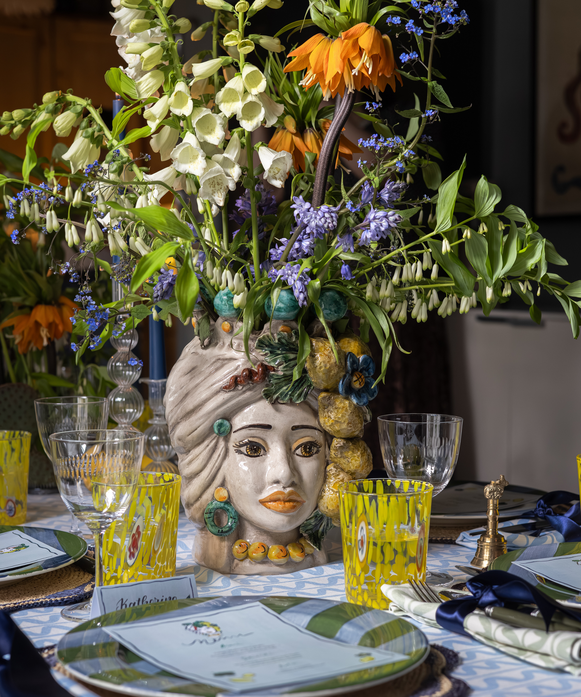 Lemon Sicilian Head Vase - Made to Order