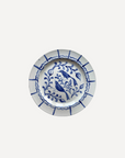 Hand-painted Granada Two Birds Dinner Plate, Blue