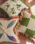 Handmade Strawberry Embroidered Cushion