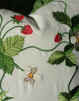 Handmade Strawberry Embroidered Cushion