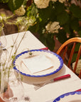 Burgundy Knife and Fork Set