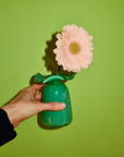 Marla Primrose Medium Handmade Glass Ruffle Bud Vase – Teal