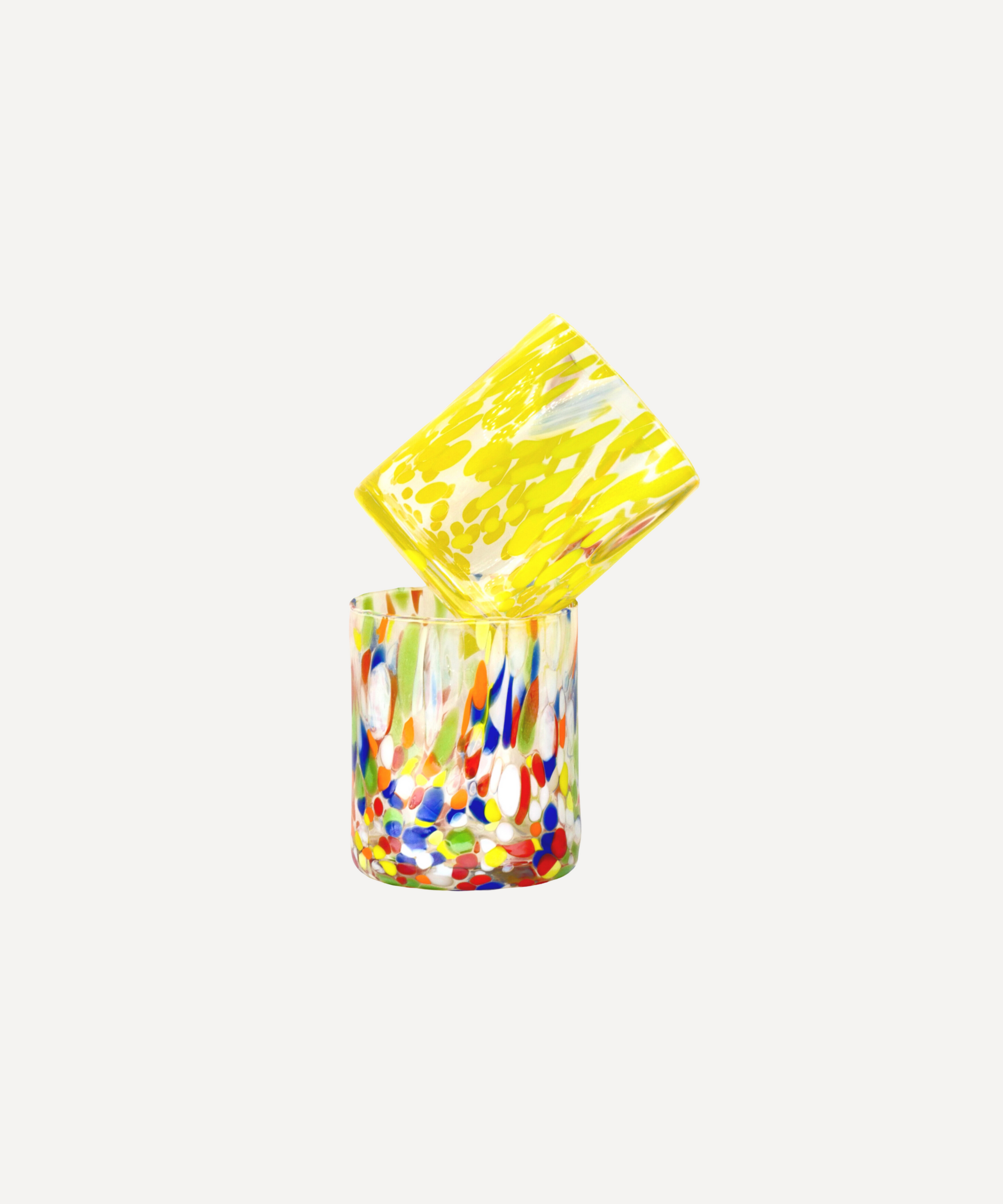 Murano Glass Tumbler, Yellow