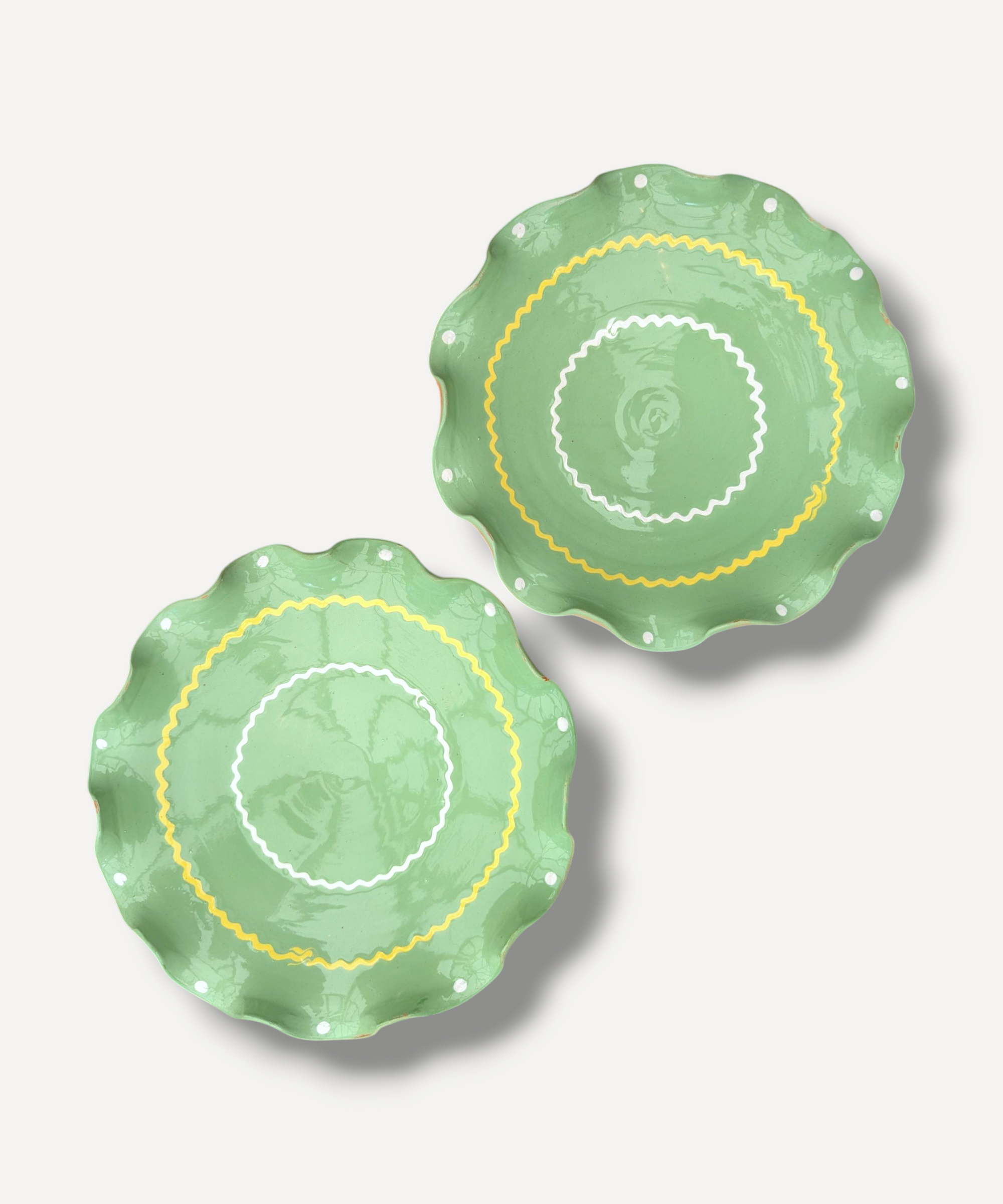 Pistachio Green – Ripple Serving Plate (21cm)