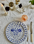 Two Pomegranate Granada Dinner Plate, Blue