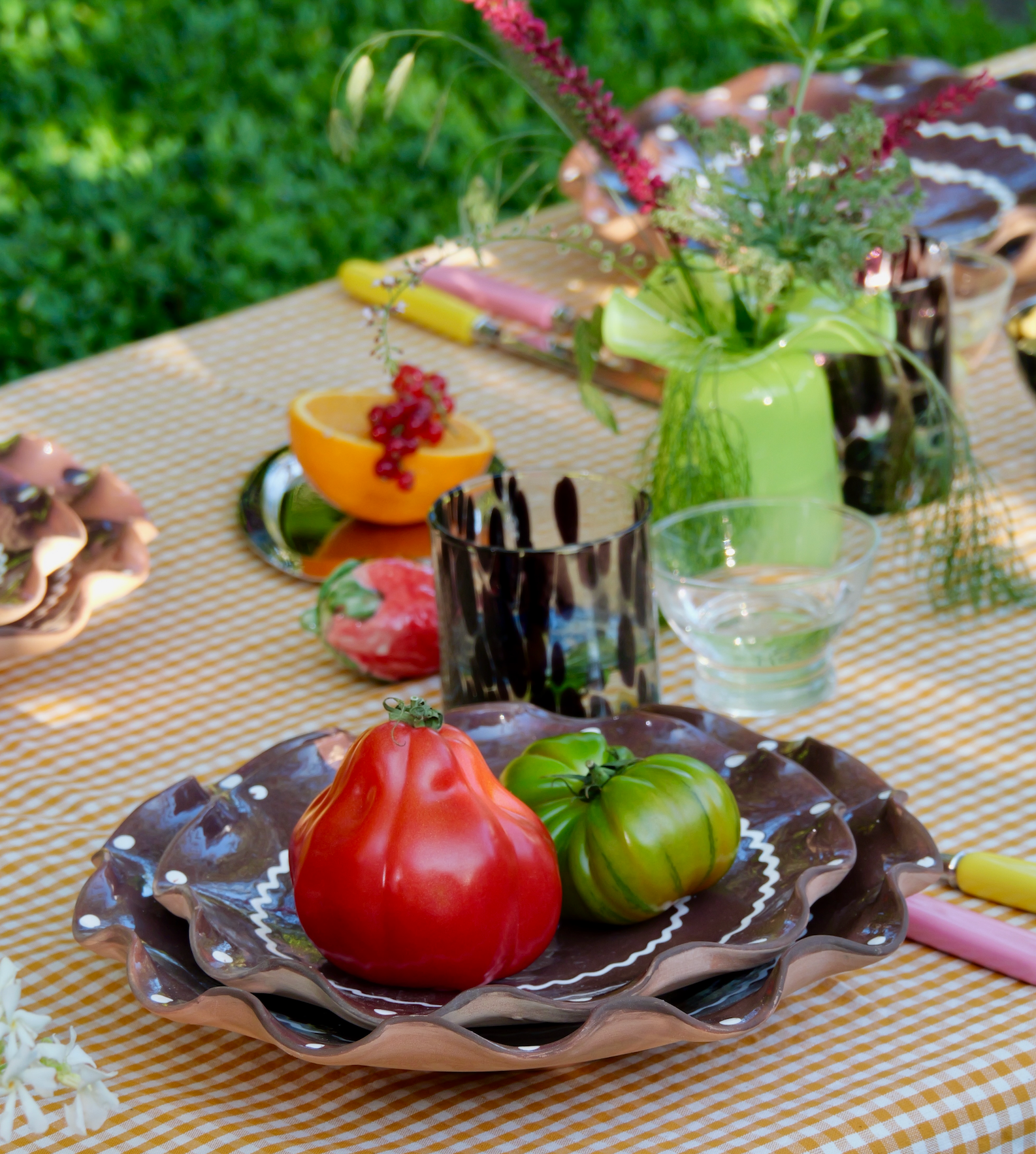 Preorder Chocolate Brown – Ripple Serving Plate (21cm)
