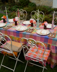 Colourful Check Gingham Linen Tablecloth - Made to Order