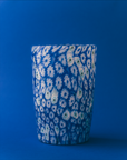 Marla Primrose Blue Millefiori Mosaic Murano Glass Tumbler – Handblown Venetian Glassware
