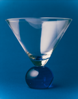 Cocktail Glasses, Cobalt Blue/ Clear - Set of 2 by Marla Primrose