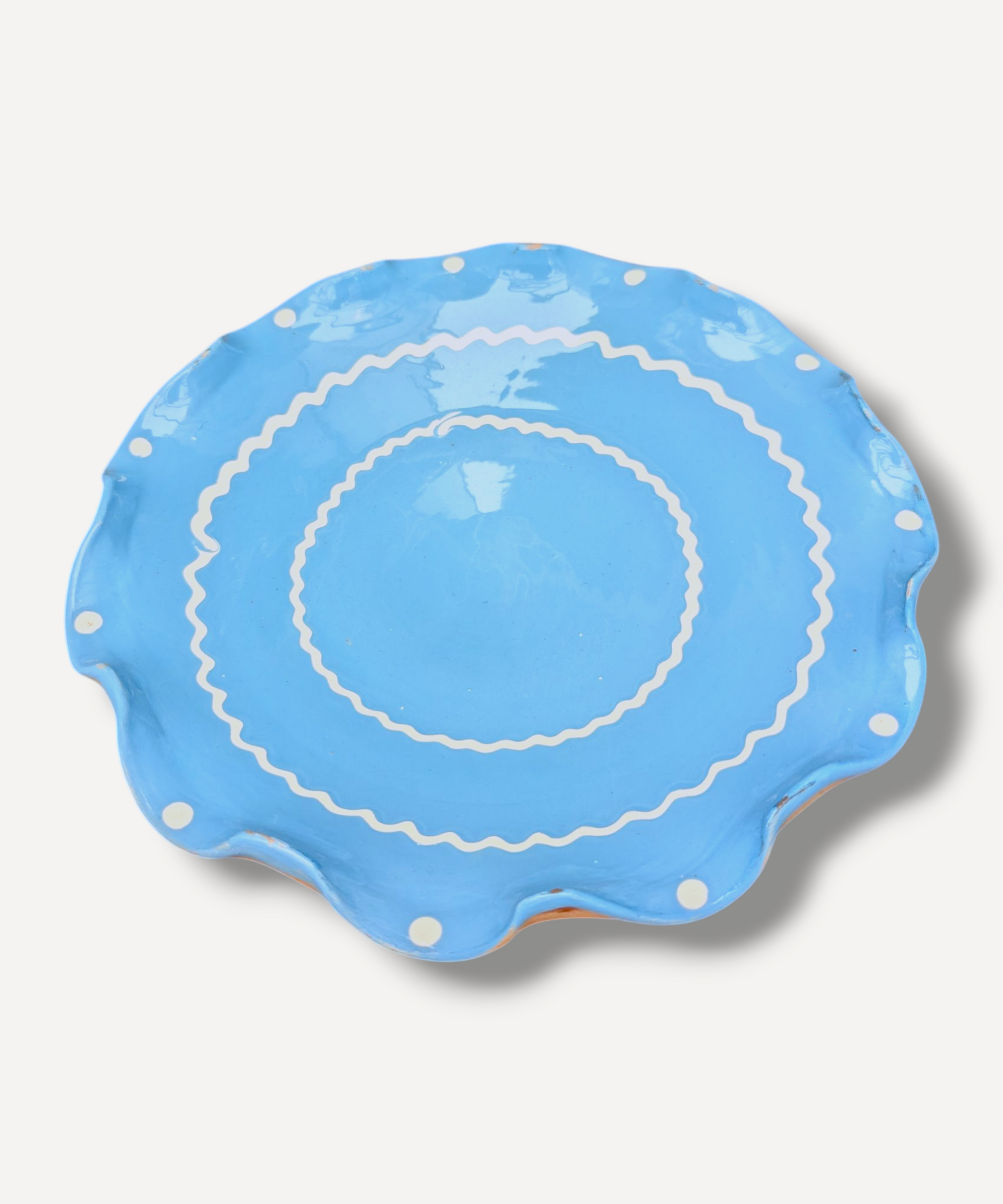 Sky Blue – Large Ripple Serving Plate (25cm)