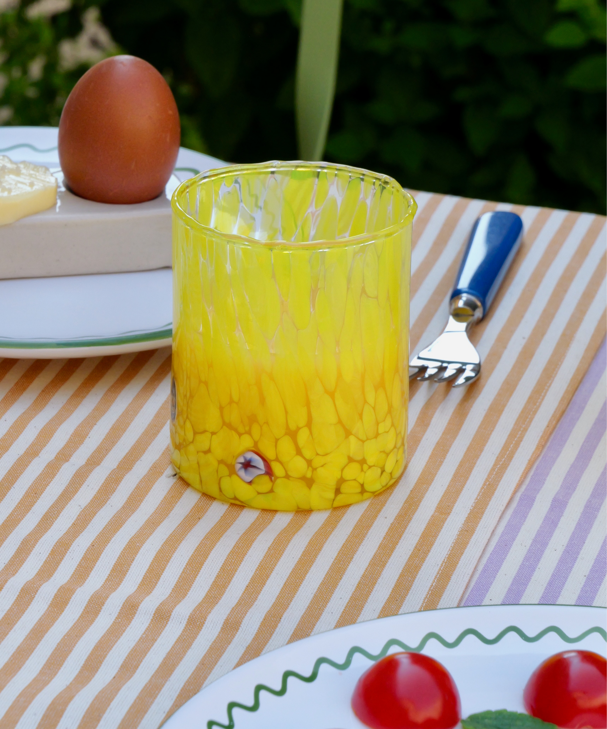 Murano Glass Tumbler, Yellow