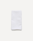 White Alpine Chalet Cotton Gingham Napkin, Set of 4, Italian Cotton, 50x50cm