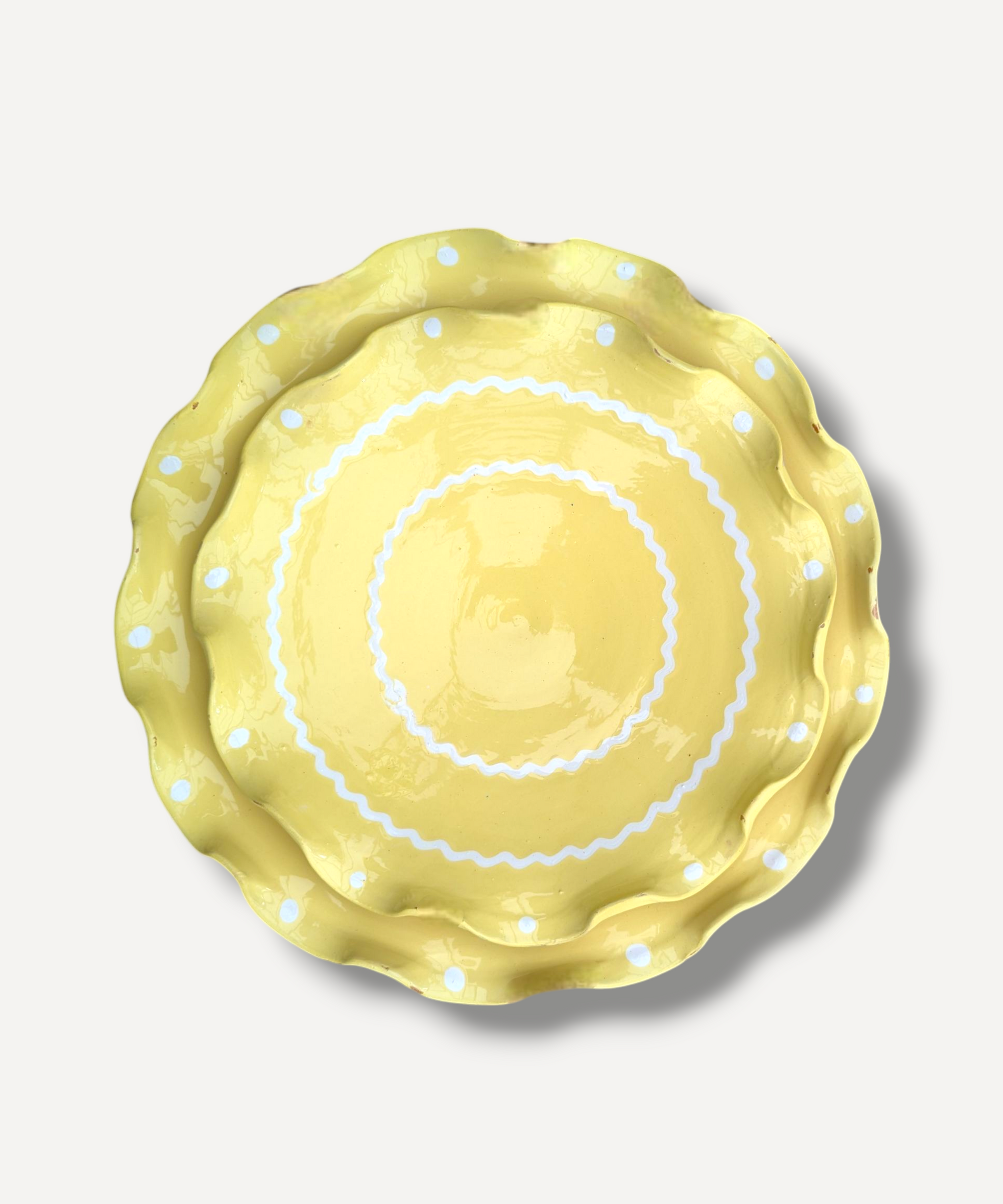 Lemon Yellow – Ripple Serving Plate (21cm)