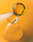 Cocktail Glasses, Yellow/Clear - Set of 2 – detail close-up by Marla Primrose