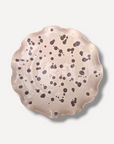 Warm Ecru Splatter Serving Plate