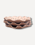Warm Ecru Splatter Serving Plate