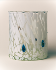 White Murano Glass Tumbler – Handblown Venetian Glassware by Marla Primrose