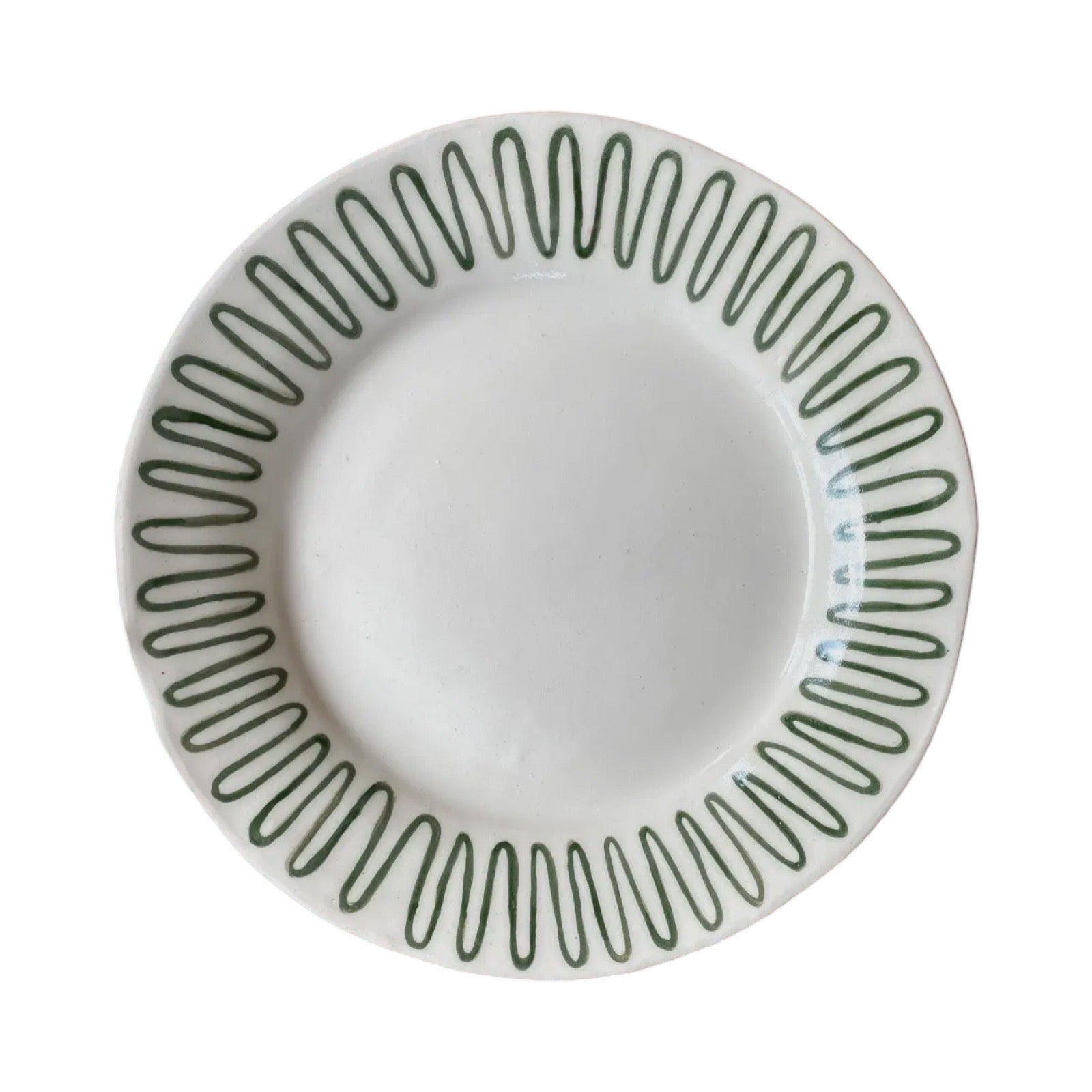 Wiggle Handmade Plate, Green