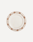 Brown Border Dinner Plate, Hand-Painted