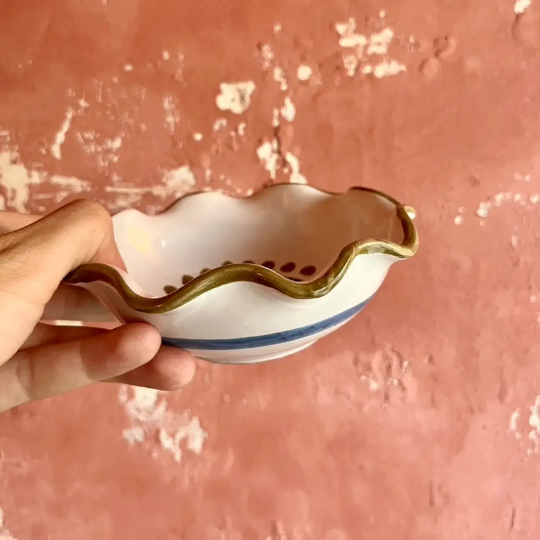 Hand-painted Italian Nut Bowl