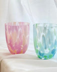 Confetti Glass Tumbler, Blue