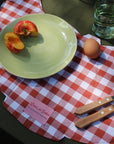 Amour Croissant Placemat Red Gingham