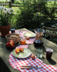 Amour Croissant Placemat Red Gingham