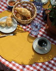 Amour Croissant Placemat Red Gingham