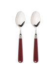 Burgundy Set of 2 Dessert Spoons