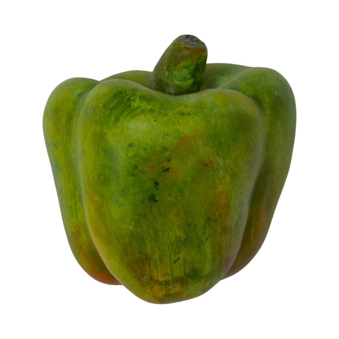 Ceramic Green Pepper, Matte Glaze