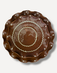 Preorder Chocolate Brown – Ripple Serving Plate (21cm)