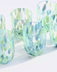 Confetti Glass Tumbler, Blue