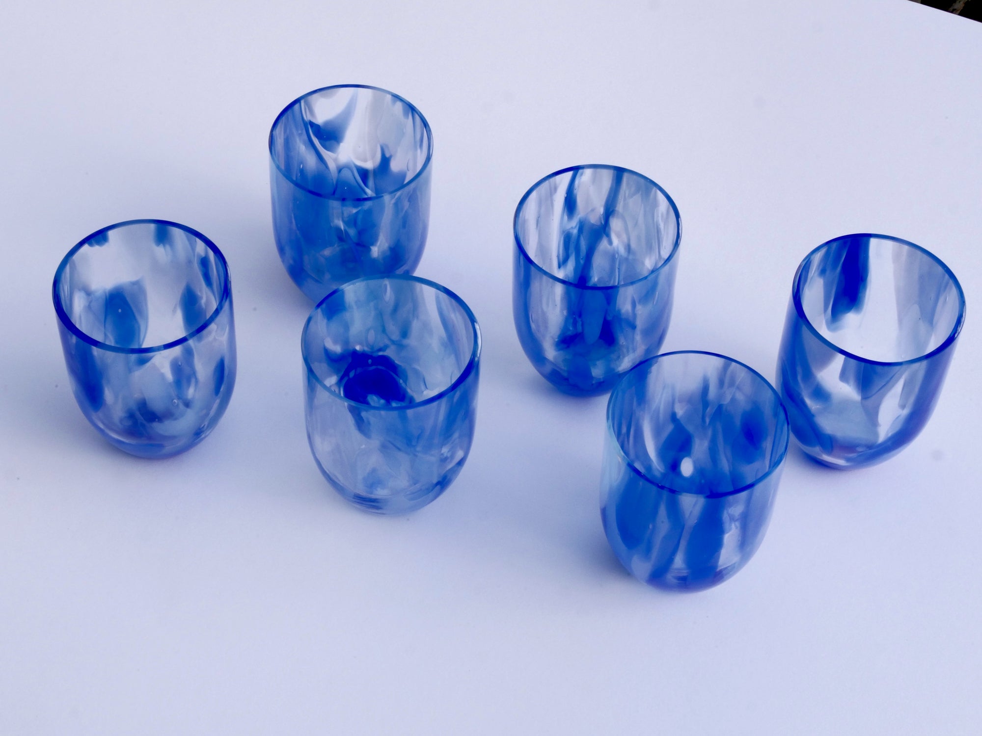 Confetti Glass Tumbler, Midnight Blue