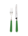 Green Knife and Fork Set