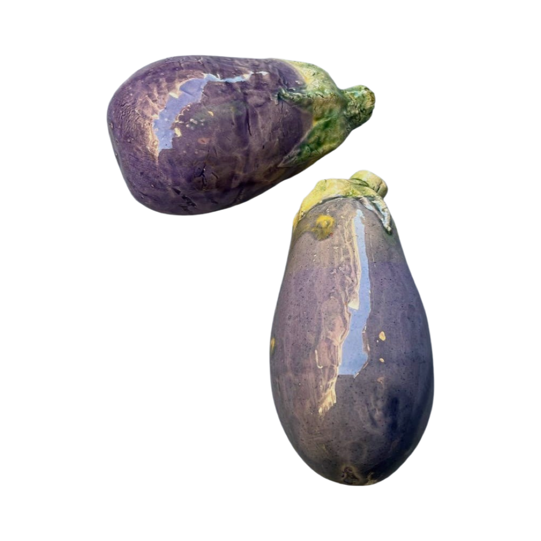 Handmade Ceramic Aubergine-3