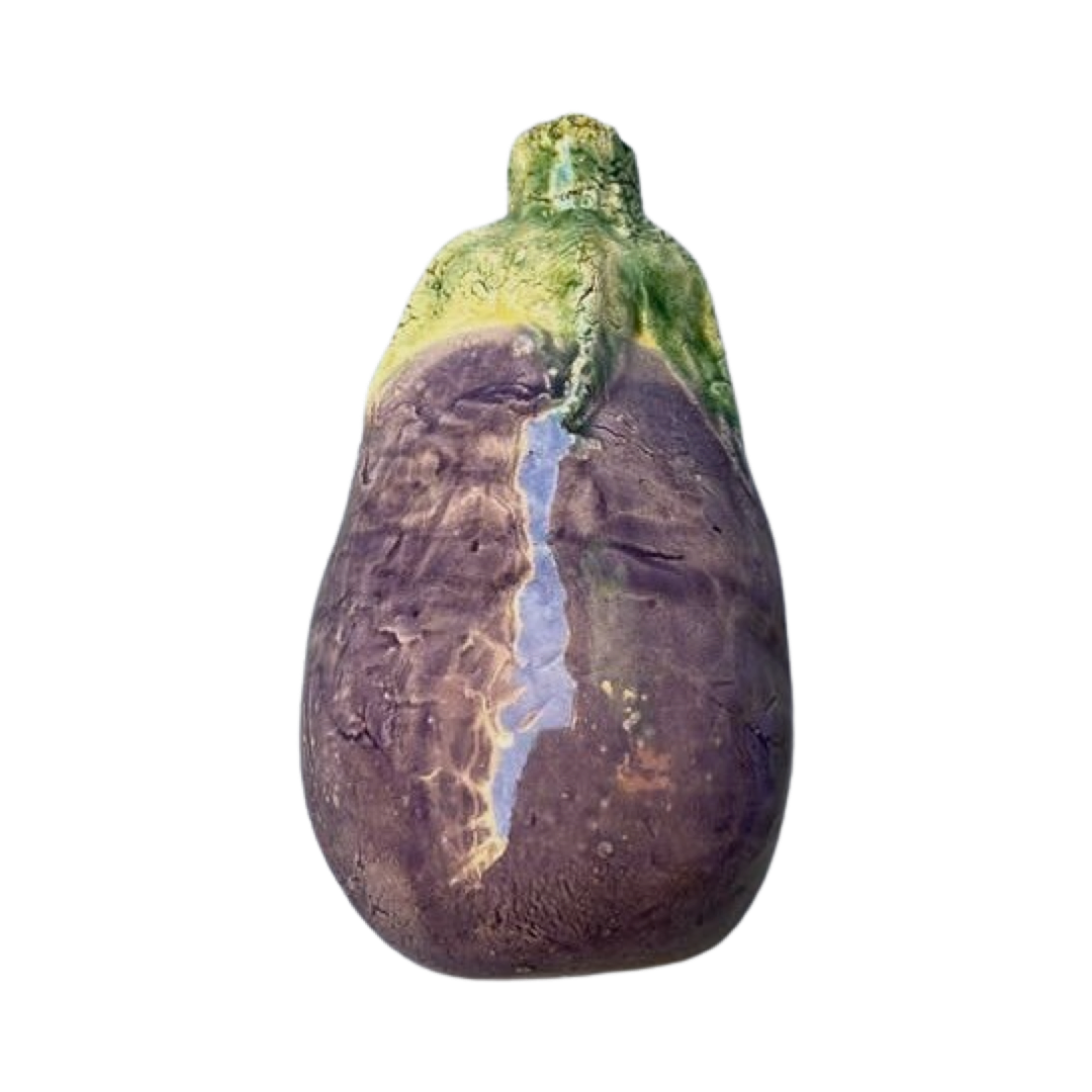 Handmade Ceramic Aubergine