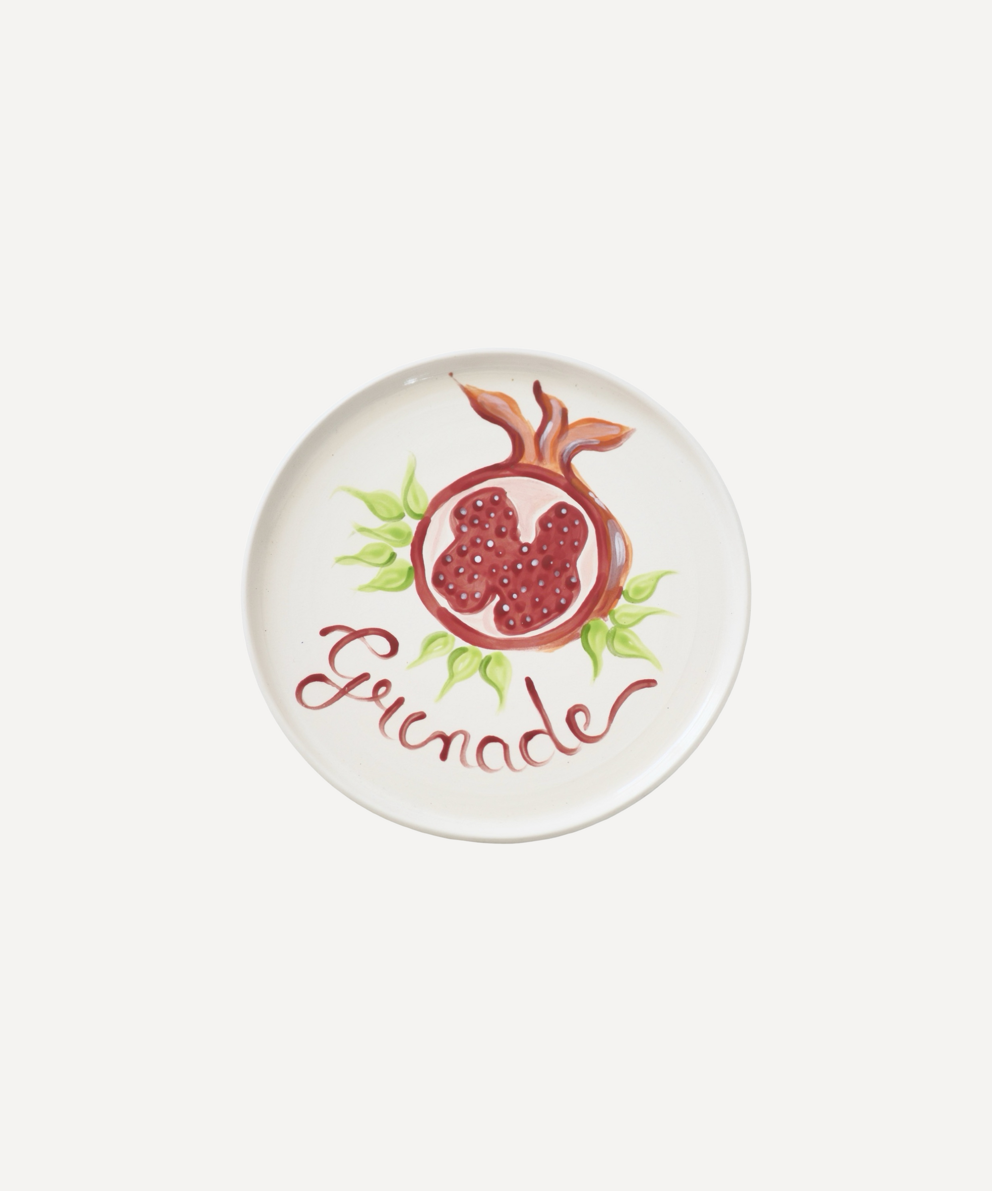 Handmade Pomegranate Ceramic Plate