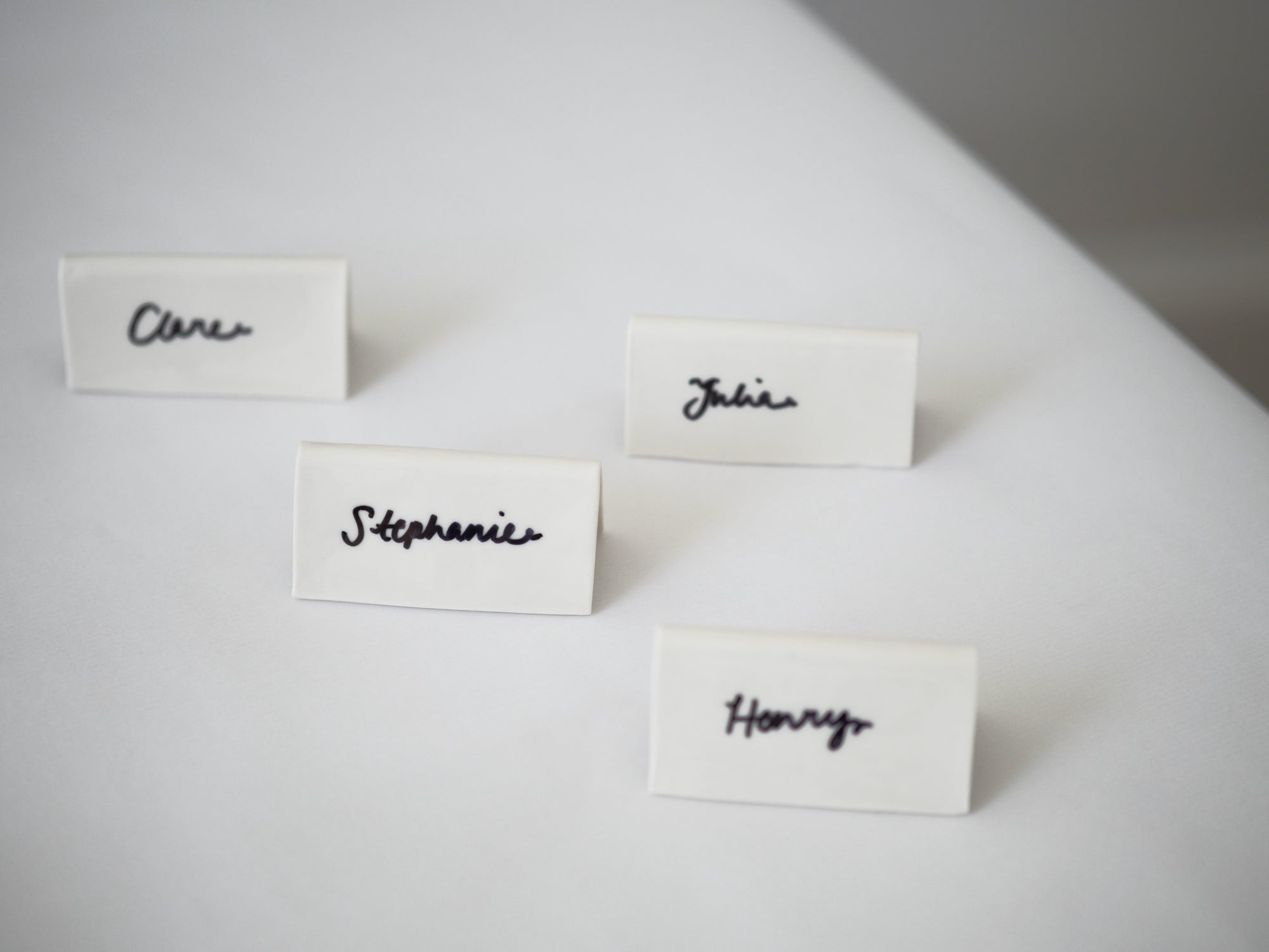 Reusable Porcelain Ceramic Name Card