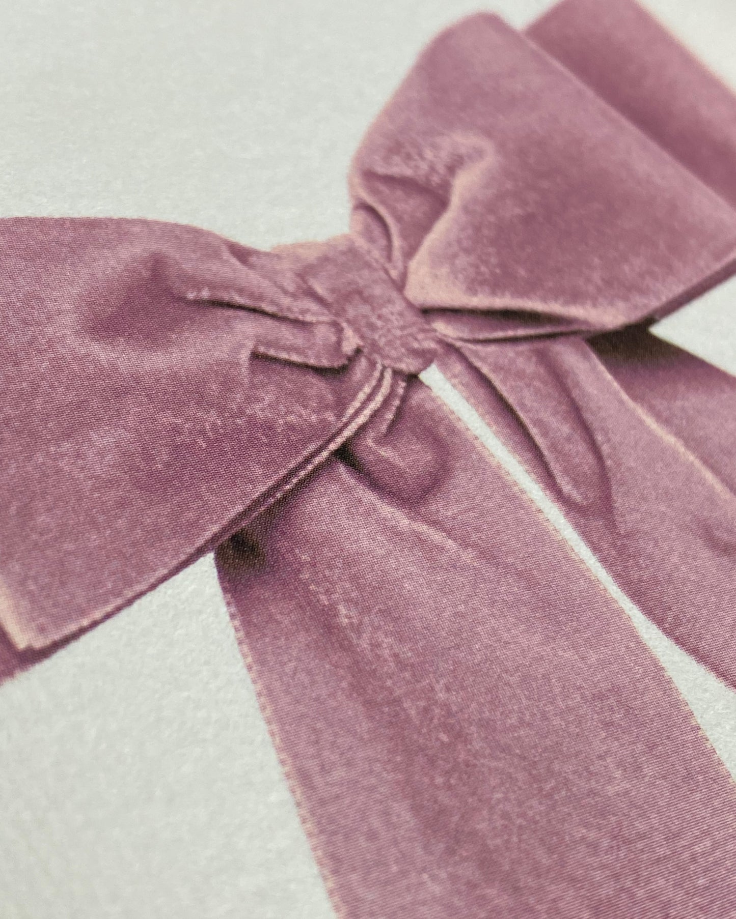 Pink Velvet Bow Card
