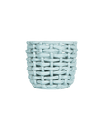 Sky Blue Basketweave Planter