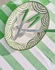 16-Piece Green Cutlery Set